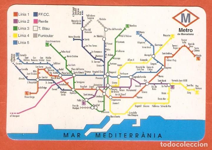 Calendriers: CALENDARIO BOLSILLO A&Ntilde;O 1995 METRO MADRID - PUBLICIDAD CENTRO INFORM&Aacute;TICA - VER FOTO REVERSO