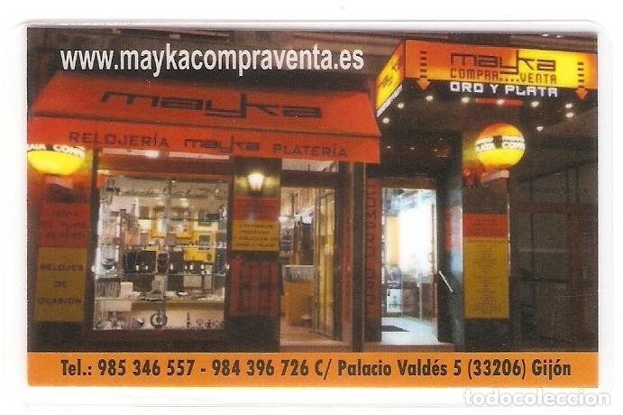 Calendars: CALENDARIO BOLSILLO PUBLICITARIO DEL A&Ntilde;O 2018 MAYKA COMPRA VENTA ORO Y PLATA - GIJ&Oacute;N - ASTURIAS