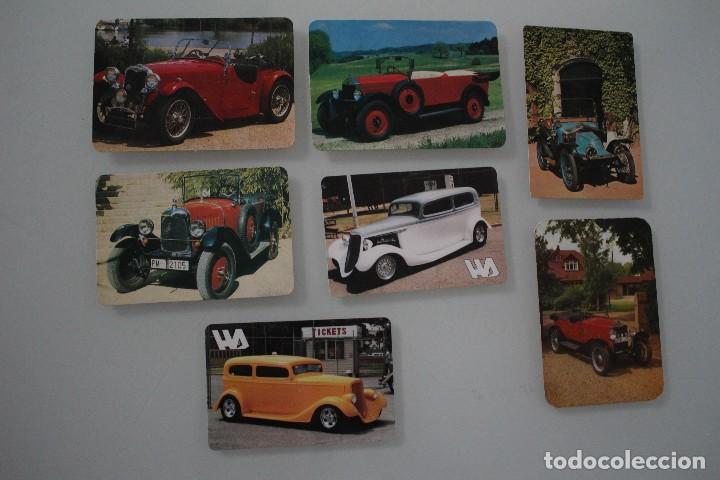 Calendars: 7 CALENDARIOS DE BOLSILLO COCHES ANTIGUOS