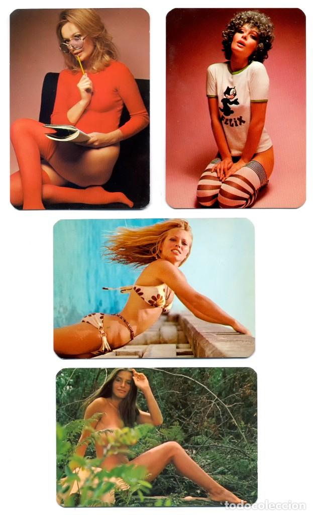 Calendriers: 4 CALENDARIOS DE BOLSILLO MUJERES SEXYS - DESNUDO FEMENINO - EROTISMO FEMENINO - 1975 REF 75-4