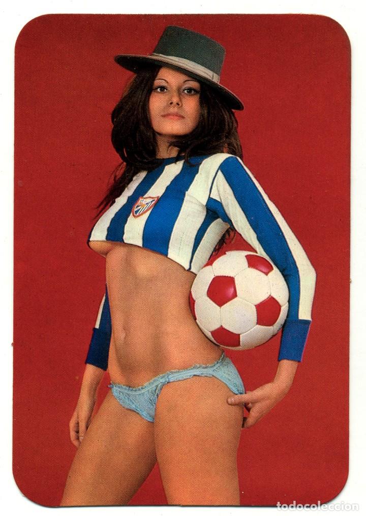 Kalender: CALENDARIO DE BOLSILLO EROTICO MUJERES SEXYS - MALAGA C.F - FUTBOL 1977 - DESNUDO