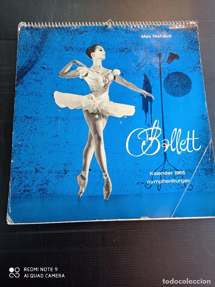 Kalender: Antiguo calendario de pared, de ballet 36 hojas completo.1965