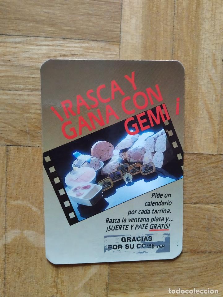 Calendars: CALENDARIO PUBLICITARIO. PATE GEMI. ALIMENTACI&Oacute;N. A&Ntilde;O 1989. VER FOTO ADICIONAL