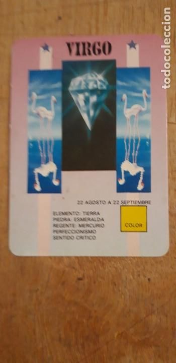 Kalender: 1 CALENDARIO SERIADO DE ** HOR&Oacute;SCOPO VIRGO ** CASA BO 582 . A&Ntilde;O 1997. CON PUBLICIDAD