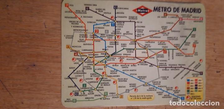 Kalender: 1 CALENDARIO SERIADO DE ** PLANO METRO DE MADRID . ** BO 631 . A&Ntilde;O 1999