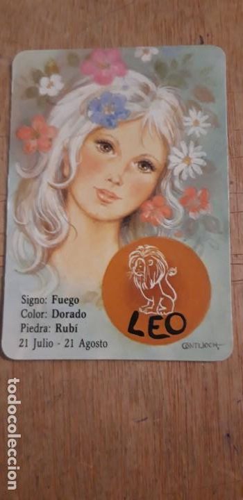 Kalender: 1 CALENDARIO SERIADO DE ** HOR&Oacute;SCOPO. LEO ** . BO 5115 . A&Ntilde;O 1987. CON PUBLICIDAD