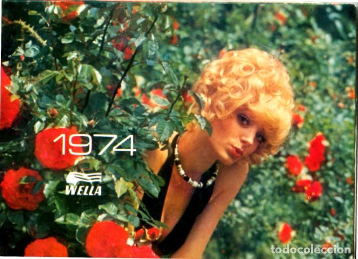 Calendriers: CALENDARIO PUBLICITARIO. WELLA. A&Ntilde;O 1974