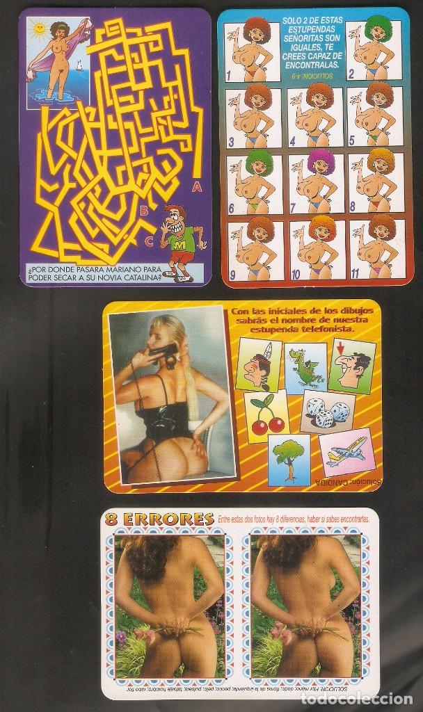 Calendriers: 4 CALENDARIOS DE BOLSILLO A&Ntilde;O 2001 HUMOR / PASATIEMPOS - DESNUDOS - VER FOTO REVERSOS