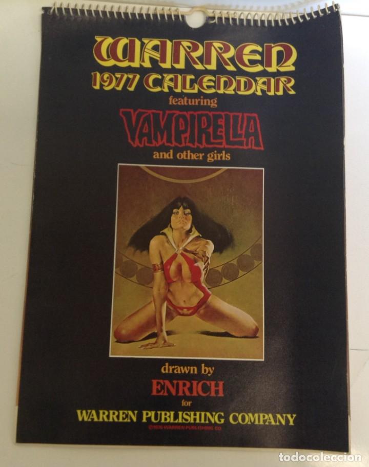 Calendriers: VAPIRELLA - CALENDARIO 1977 - 23 CM x 32 CM - ENRICH - 1976 *WARREN PUBLISHING COMPANY* VER IMAGENES