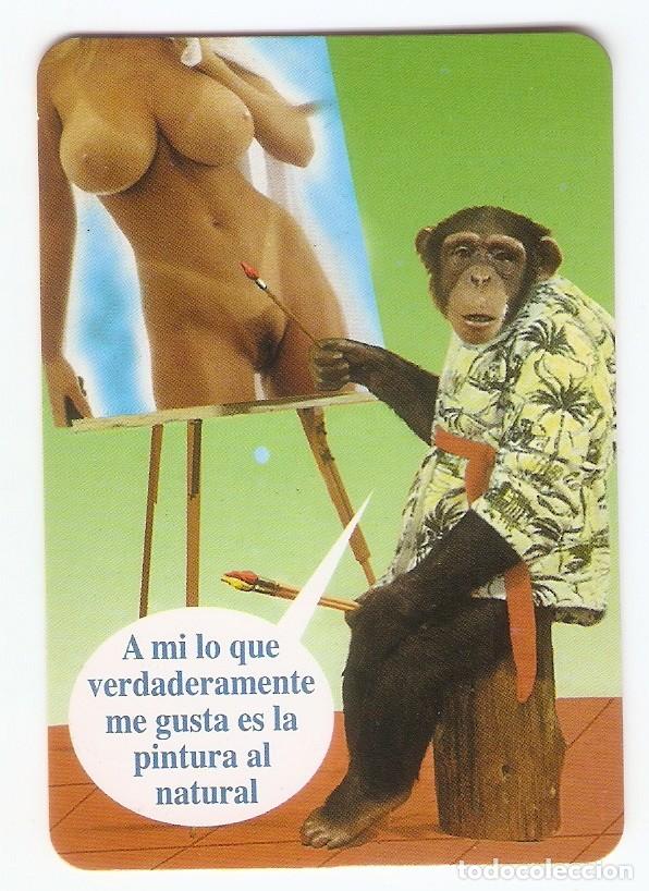 Calendars: CALENDARIO BOLSILLO DE SERIE A&Ntilde;O 2001 EGC. 203 HUMOR - DESNUDO CHICA - SIN PUBLICIDAD REVERSO