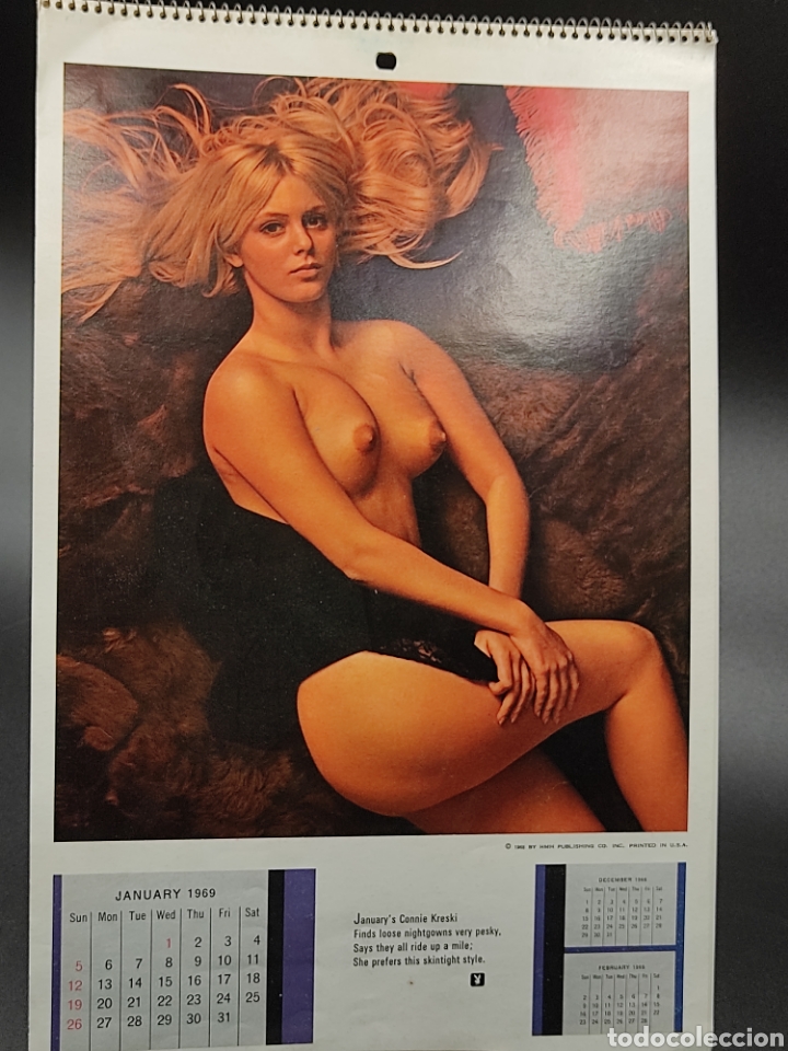 Kalender: Calendario Playboy 1969 de pared.