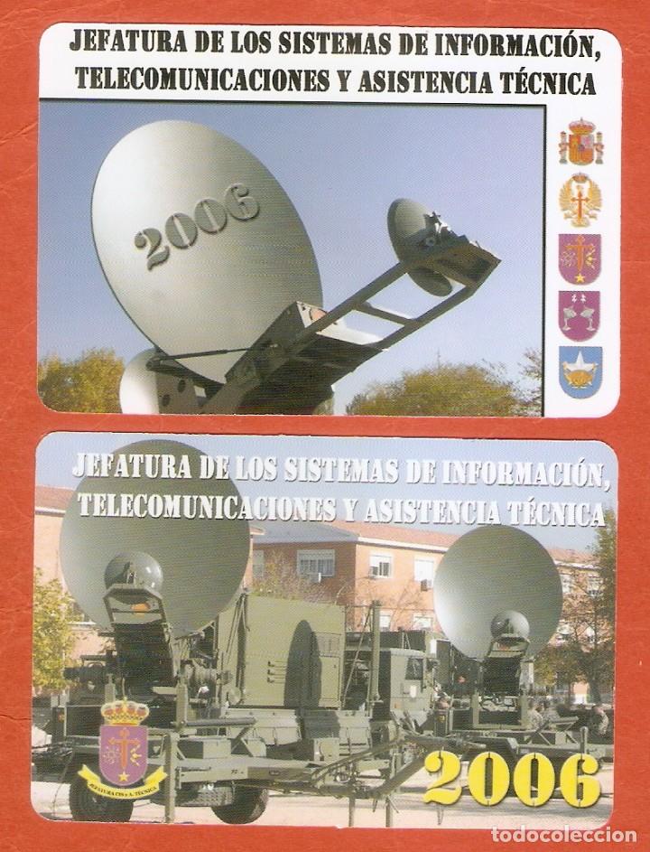 Calendriers: 2 CALENDARIOS DE BOLSILLO A&Ntilde;O 2006 MILITAR - EJERCITO - TELECOMUNICACIONES - VER FOTO REVERSO