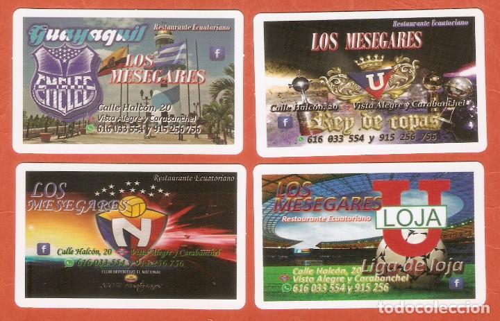 Calendars: 4 CALENDARIOS DE BOLSILLO A&Ntilde;O 2015 F&Uacute;TBOL INTERNACIONAL - LOS MESEGARES - RESTAURANTE ECUATORIANO