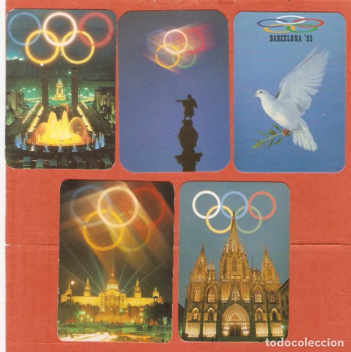 Calendars: 5 CALENDARIOS DE BOLSILLO DE A&Ntilde;OS 1989-1991 MONUMENTOS - PALOMA - OLIMPIADAS - VER FOTO REVERSOS