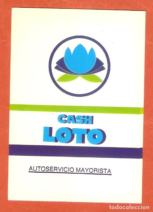 Calendars: CALENDARIO DE BOLSILLO DEL A&Ntilde;O 1991 CASH LOTO - AUTOSERVICIO MAYORISTA - VER FOTO REVERSO