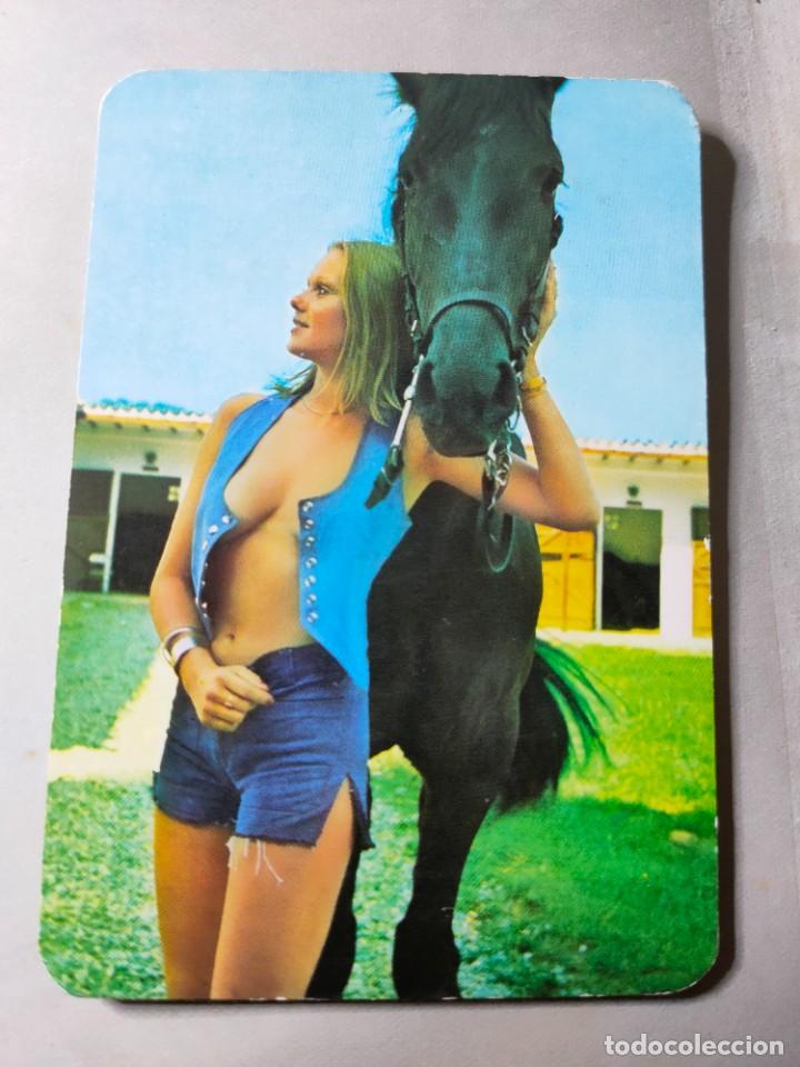 Kalender: Calendario de bolsillo. chica. er&oacute;tico. Almac&eacute;n de serr&iacute;n alpa. Burjassot. A&ntilde;o 1976