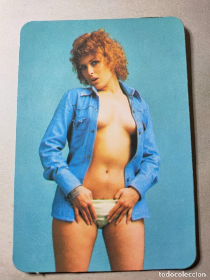 Kalender: Calendario de bolsillo. chica. er&oacute;tico. ferreter&iacute;a Cervantes. Burjassot. A&ntilde;o 1976