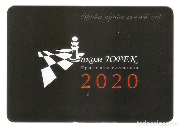 Kalender: CALENDARIO DE BOLSILLO DE UCRANIA A&Ntilde;O 2020 DEPORTES - AJEDREZ - VER FOTO REVERSO