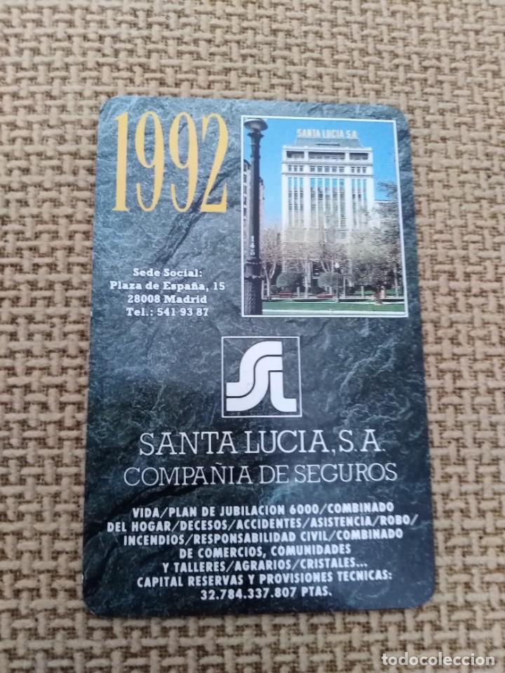 Kalender: Calendario Fournier Seguros Santa Lucia 1992
