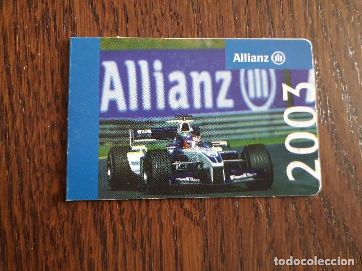 Calendars: calendario de publicidad seguros allianz a&ntilde;o 2003, con calendario grandes premios formula 1.