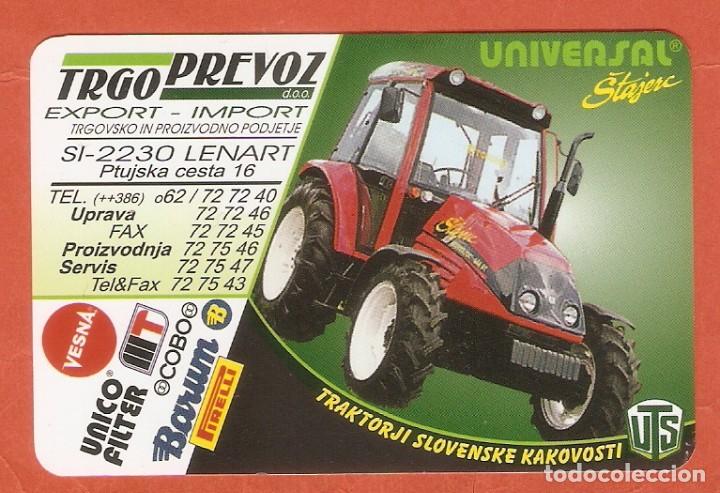 Calendriers: CALENDARIO DE BOLSILLO DE ESLOVENIA A&Ntilde;O 1999 TRACTOR - VER FOTO REVERSO