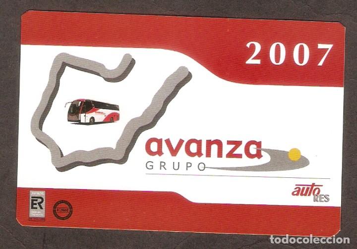 Calendriers: CALENDARIO DE BOLSILLO PUBLICITARIO A&Ntilde;O 2007 AUTOBUSES - AVANZA GRUPO - AUTO RES