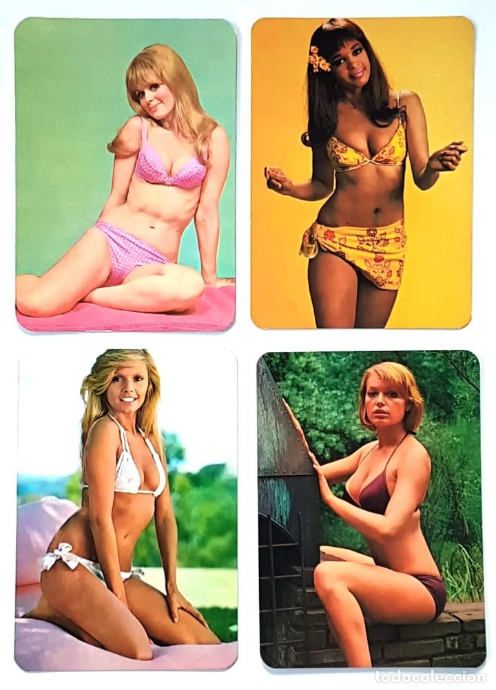 Kalender: 4 CALENDARIOS DE BOLSILLO EROTICOS DIFERENTES A&Ntilde;O 1976 MUJERES SEXYS DESNUDO REF 75-8