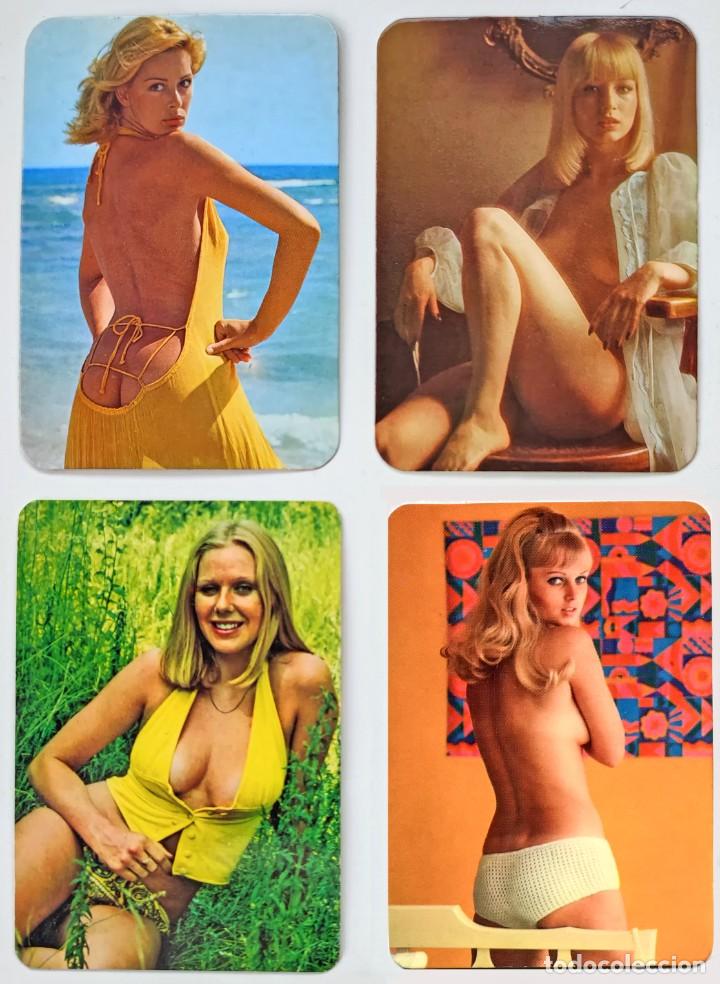 Calendarios: 4 CALENDARIOS DE BOLSILLO EROTICOS DIFERENTES A&Ntilde;O 1976 MUJERES SEXYS REF 76-23