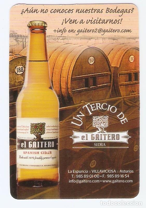 Kalender: CALENDARIO DE BOLSILLO PUBLICITARIO A&Ntilde;O 2012 BEBIDAS - SIDRA EL GAITERO