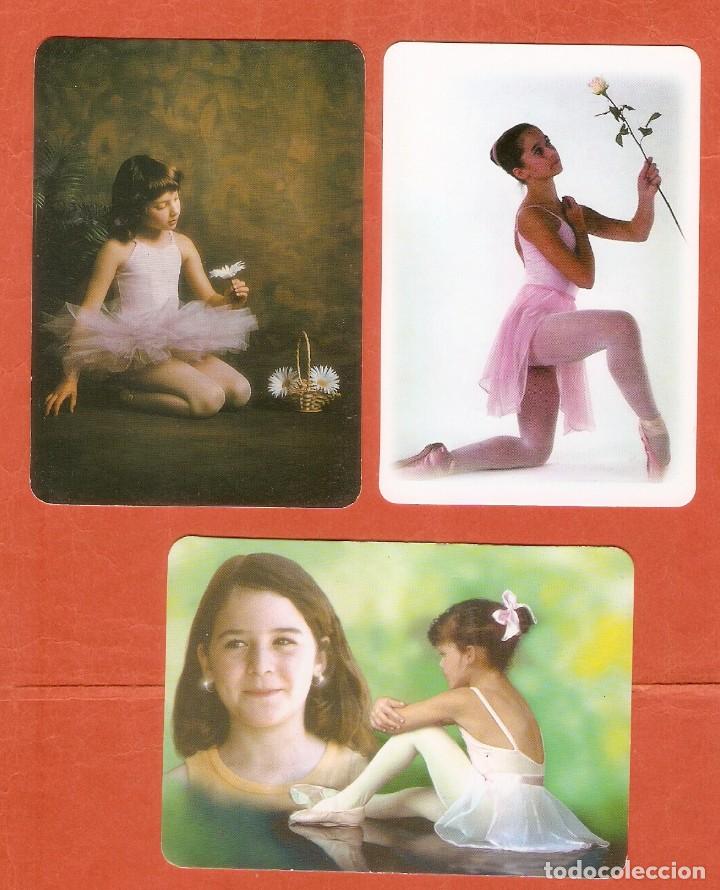Kalender: 3 CALENDARIOS DE BOLSILLO DE SERIE A&Ntilde;OS 1995 - 2003 NI&Ntilde;AS - BALLET - DANZA - VER FOTO REVERSOS