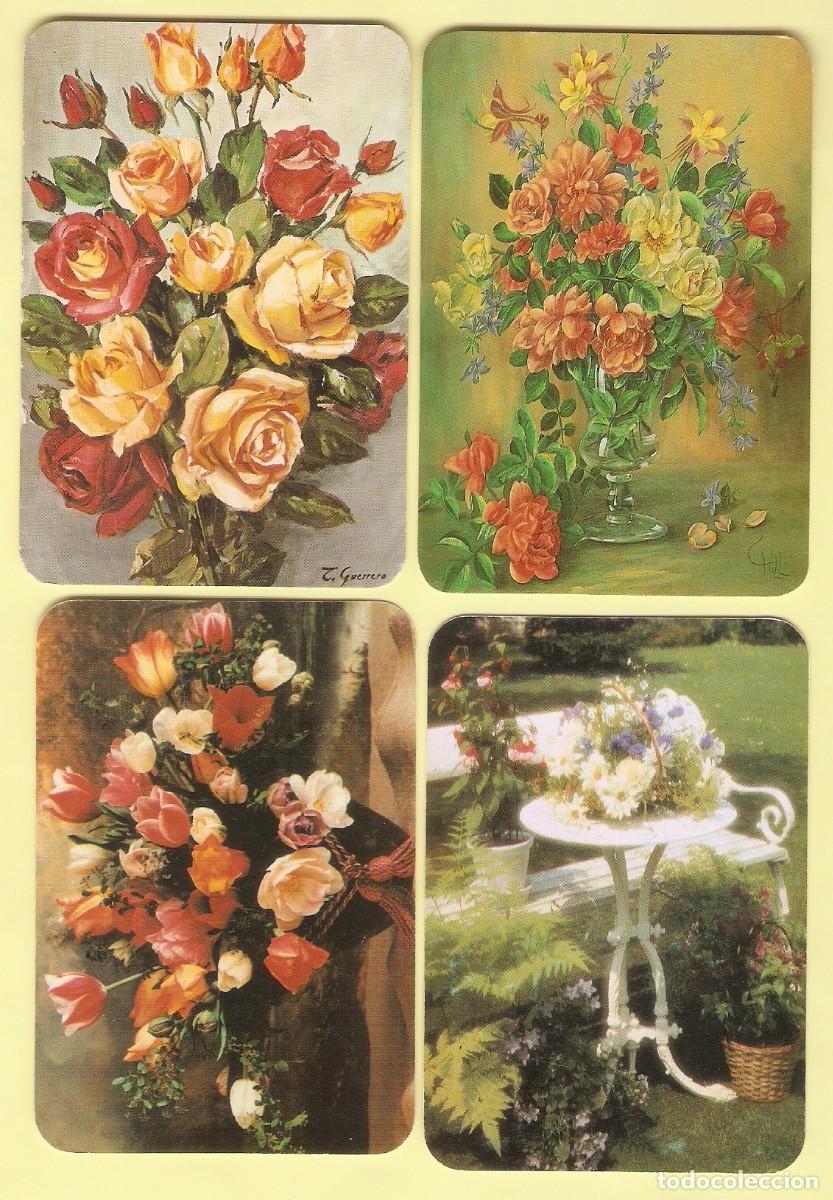 Kalender: 4 CALENDARIOS BOLSILLO SERIE EDIJAR A&Ntilde;OS 1994 - 2000 FLORA / FLORES - VER FOTO REVERSOS