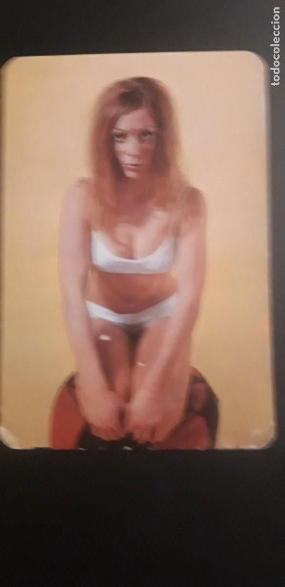 Calendars: 1 CALENDARIO DE ** CHICA ** A&Ntilde;O 1974 .DLB 32332. CON PUBLICIDAD.
