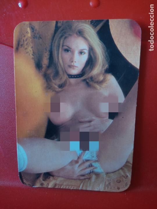Calendars: CALENDARIO 1978 EROTICO PINTADAS BOLIGRAFO FRONTAL Y DORSO PUBLICIDAD SELLO SOBADO