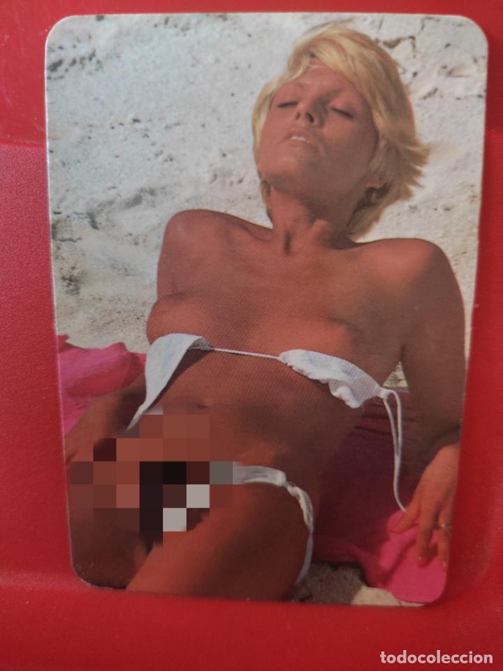 Calendars: CALENDARIO 1978 EROTICO DORSO SIN PUBLICIDAD USADO CHICA RUBIA PLAYA