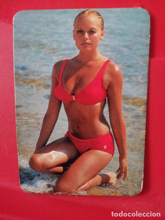 Calendars: CALENDARIO 1973 EROTICO DORSO PUBLICIDAD RON GUIJARRO ETIQUETA NEGRA CHICA PLAYA