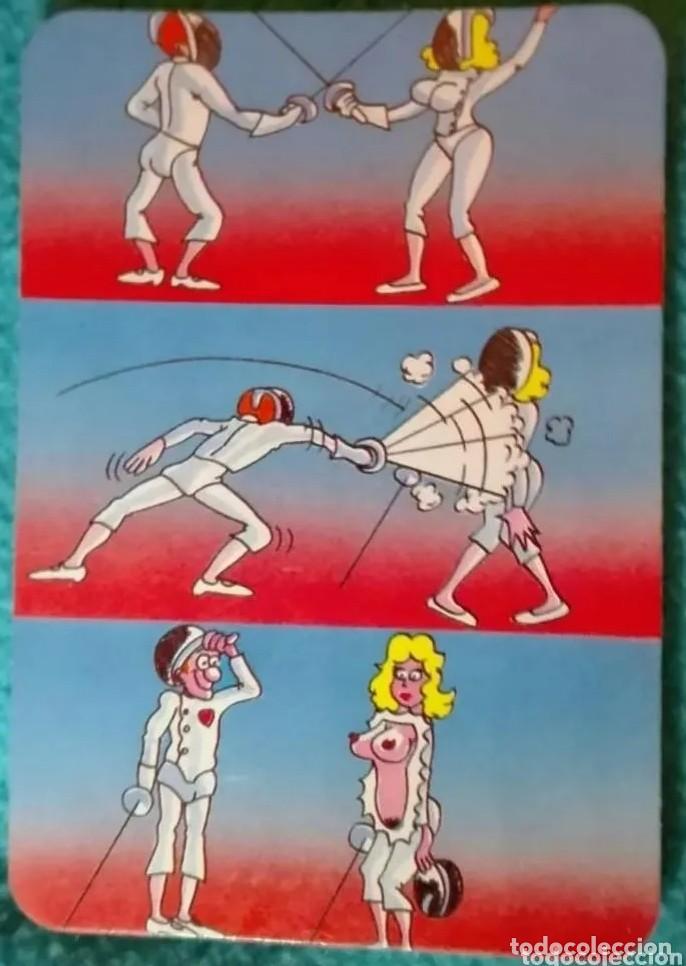 Kalender: -72669 CALENDARIO HUMOR DESNUDO FEMENINO, ER&Oacute;TICO, A&Ntilde;O 1991, ESGRIMA, WCB 58, CON PUBLICIDAD, MUJER