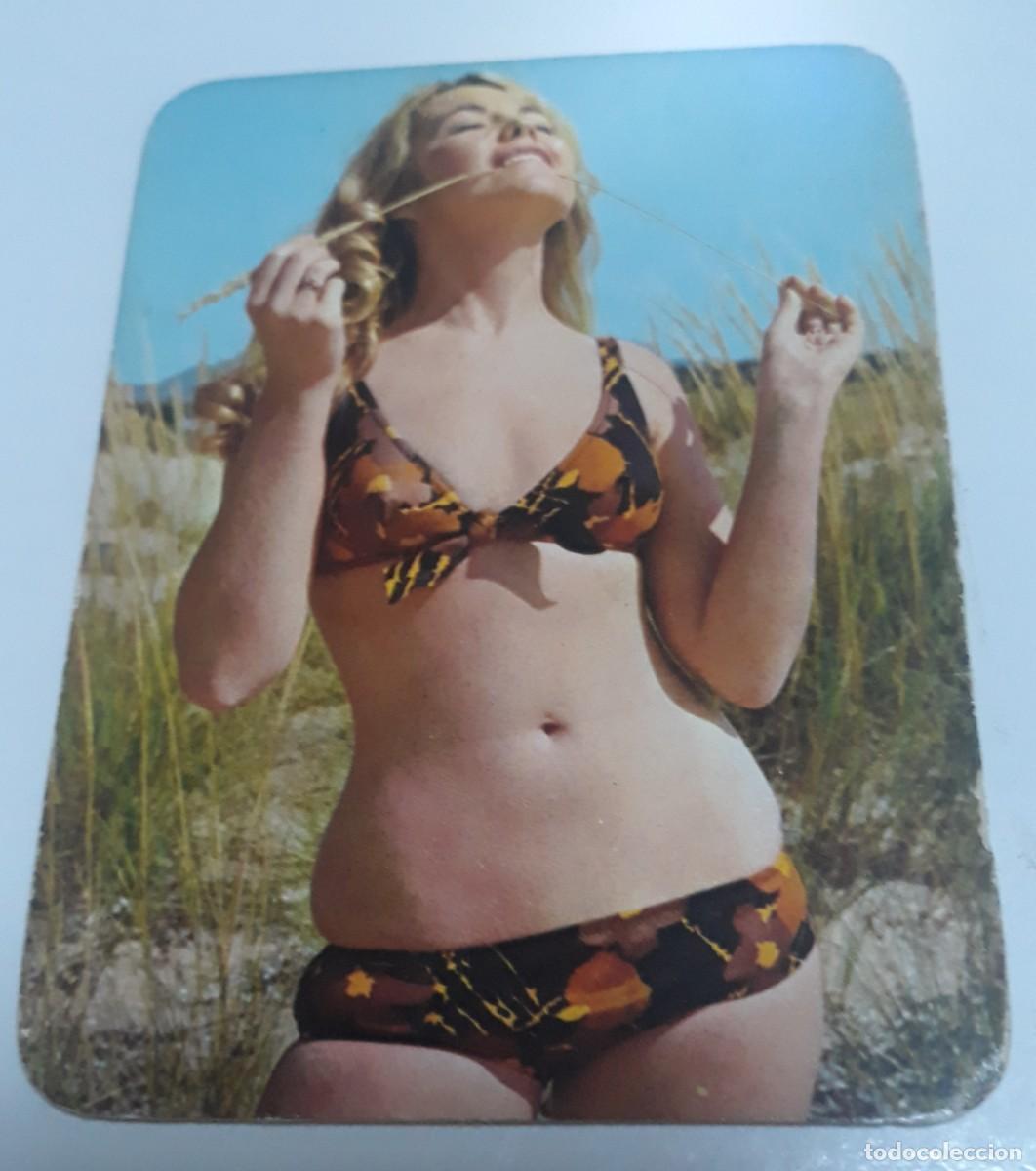 Kalender: -37275 CALENDARIO DESNUDO FEMENINO, EROTICO, A&Ntilde;O 1974, CON PUBLICIDAD, PRECIOSA MUJER