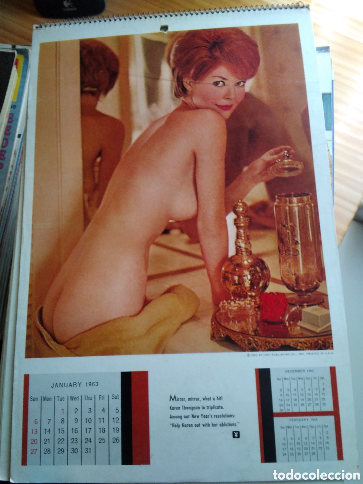 Calendars: Calendario Playboy americano de pared a&ntilde;o 1963