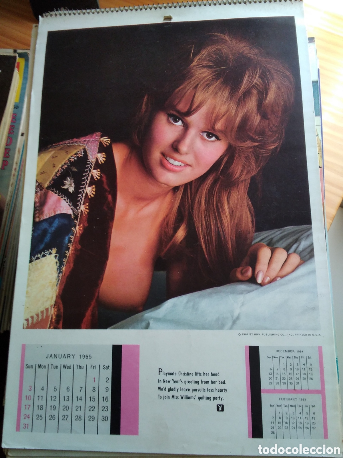 Calendars: Calendario Playboy americano de pared a&ntilde;o 1965