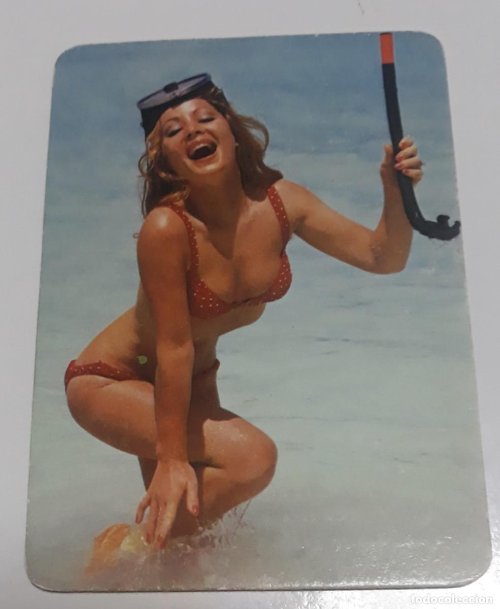 Kalender: -42189 CALENDARIO DESNUDO FEMENINO, EROTICO, A&Ntilde;O 1975, CON PUBLICIDAD, PRECIOSA MUJER ,SERIE 101
