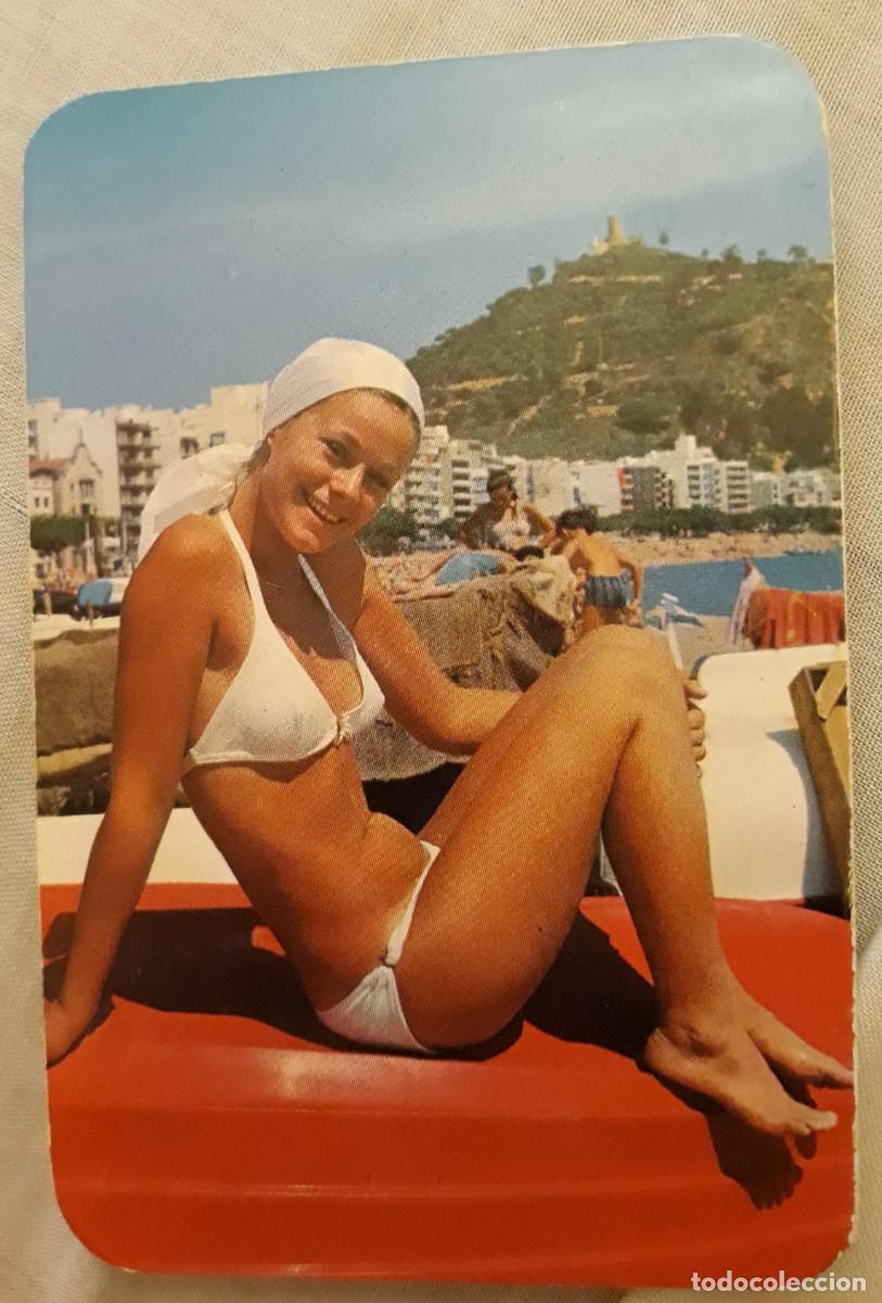 Kalender: -57426 CALENDARIO DESNUDO FEMENINO, EROTICO, A&Ntilde;O 1973, CON PUBLICIDAD, PRECIOSA MUJER