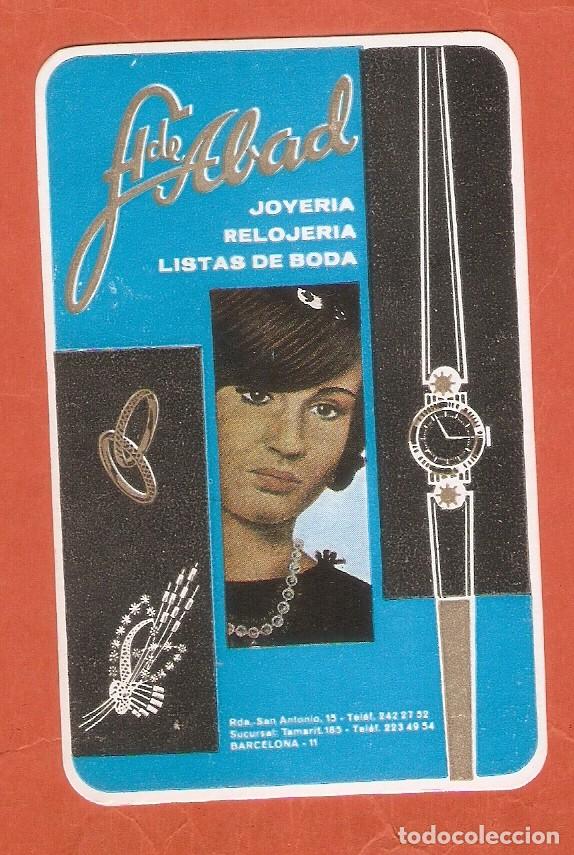 Kalender: CALENDARIO DE BOLSILLO A&Ntilde;O 1966 RELOJES Y JOYAS - RELOJERIA ABAD - VER FOTO REVERSO