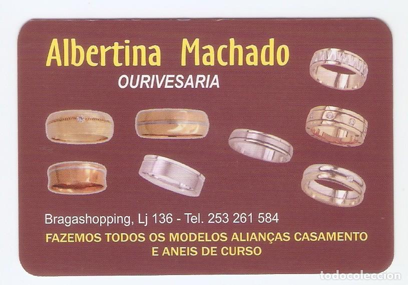 Kalender: CALENDARIO DE BOLSILLO PUBLICITARIO DE PORTUGAL A&Ntilde;O 2009 JOYAS - ANILLOS - VER FOTO REVERSO