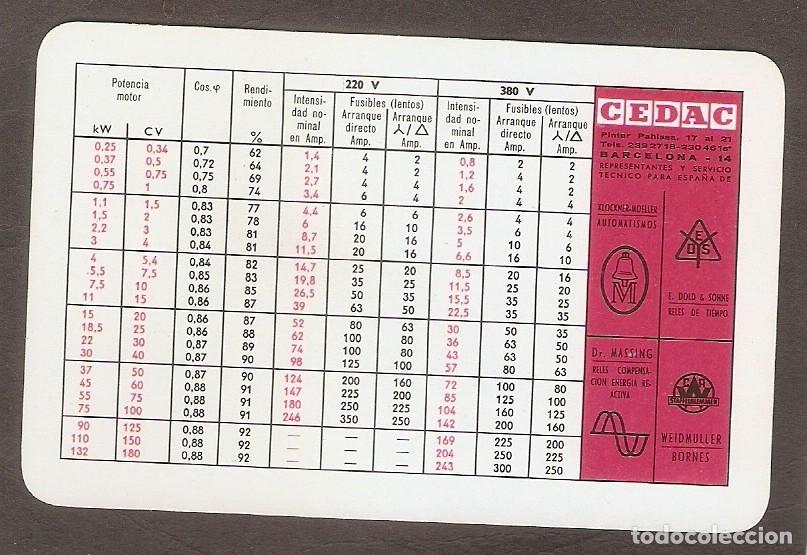 Kalender: CALENDARIO DE BOLSILLO FOURNIER A&Ntilde;O 1966 CEDAC - BARCELONA - VER FOTO REVERSO