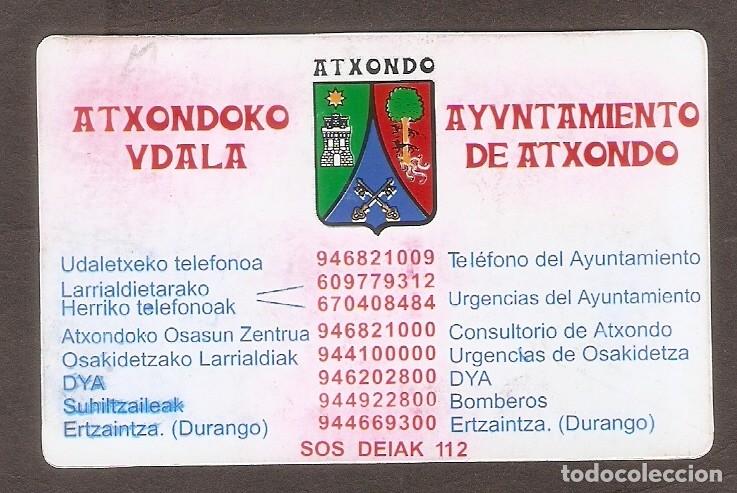 Calendars: CALENDARIO DE BOLSILLO A&Ntilde;O 2005 ESCUDO DE ATXONDO - PA&Iacute;S VASCO - VER FOTO REVERSO