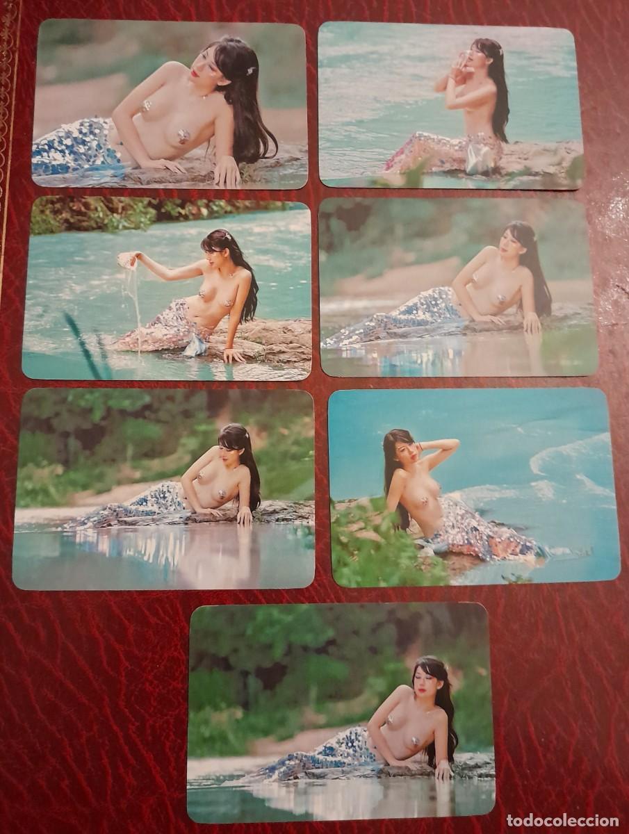 Calendriers: -86655 7 CALENDARIOS DESNUDOS FEMENINOS, EROTICOS, SIRENA, A&Ntilde;O 2023, EXTRANJEROS