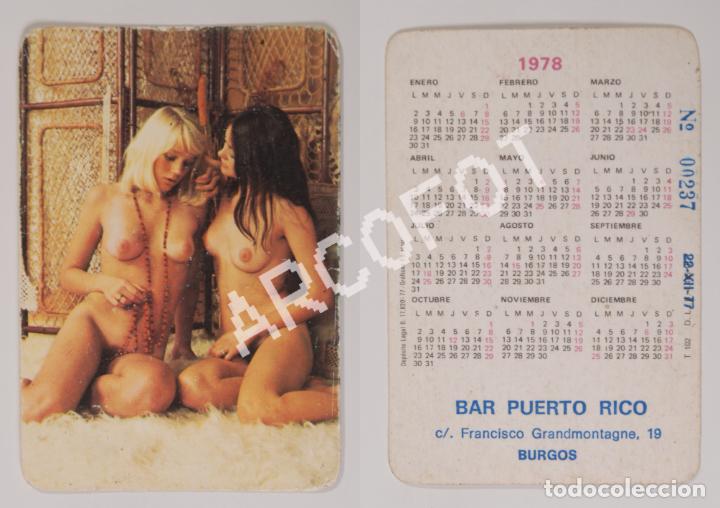 Kalender: Calendario de 1978 - BAR PUERTO RICO - BURGOS - N&ordm; 000237 ONCE 22/12/77