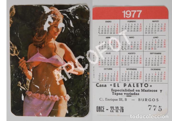 Calendriers: Calendario de 1977 - CASA EL PALETO - BURGOS - N&ordm; 775 O.N.C.E. 22/12/76