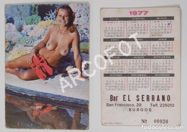 Calendriers: Calendario de 1977 - BAR EL SERRANO - N&ordm; 00920 - BURGOS