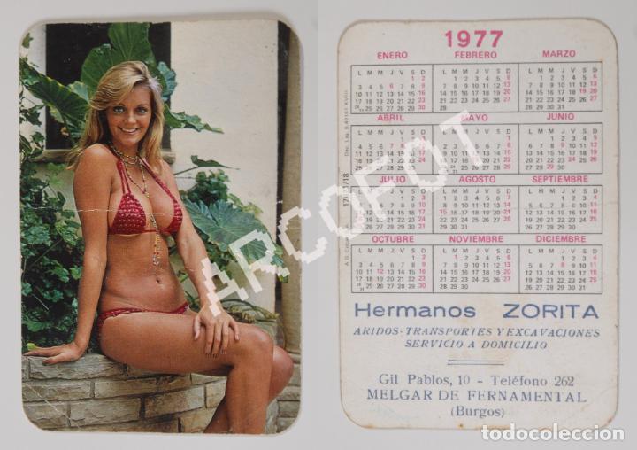 Calendriers: Calendario de 1977 - HERMANOS ZORITA - &Aacute;RIDOS - TRANSPORTES - EXCAVACONES - MELGAR DE FERNAMENTAL